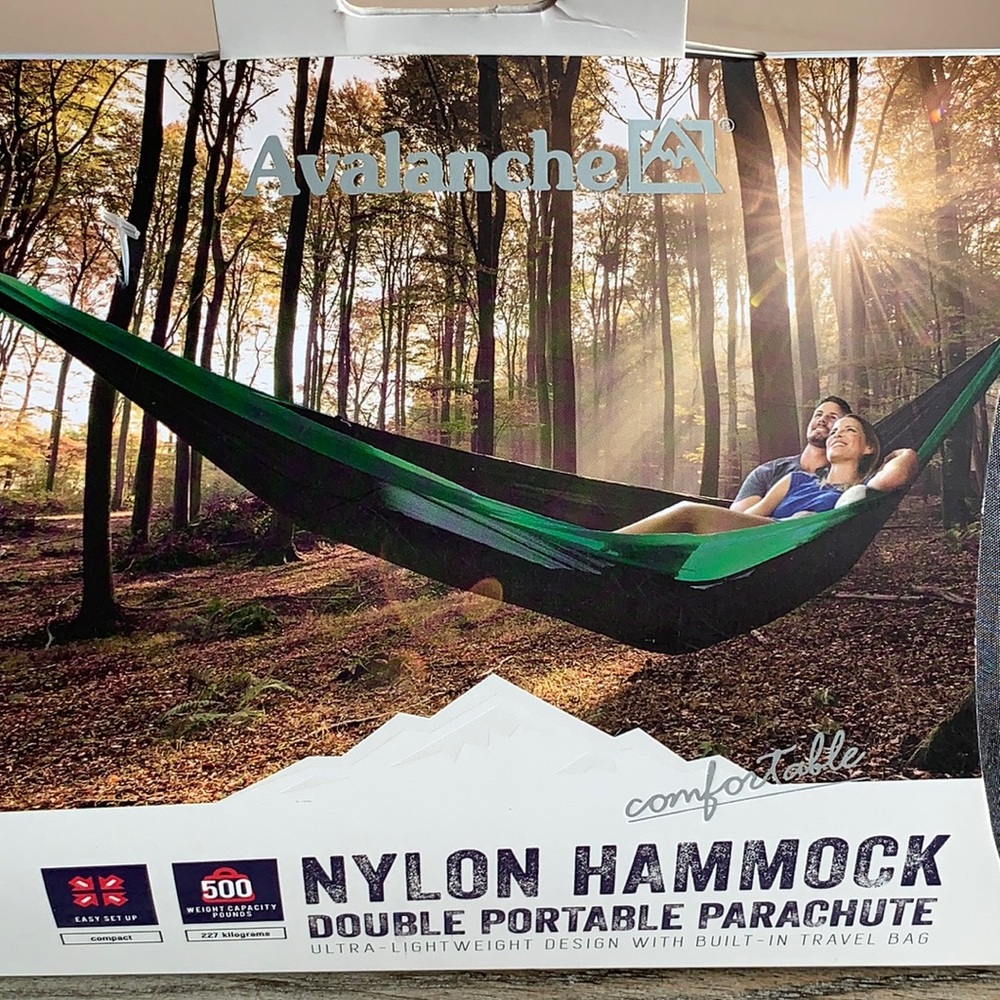 Avalanche Nylon Hammock with Built-In Travel Bag